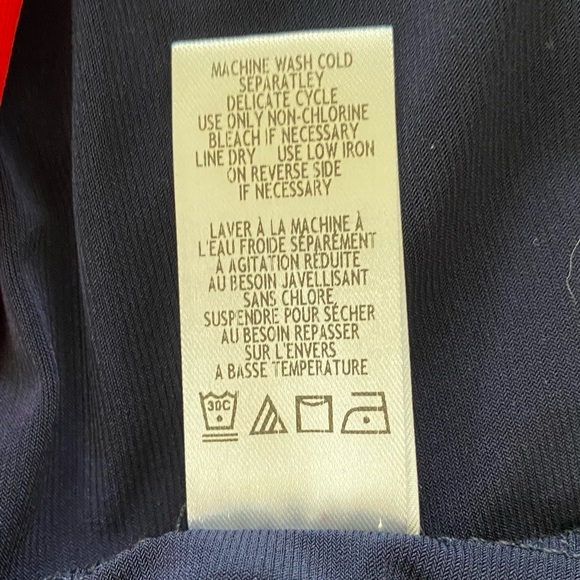 COLDWATER CREEK 💙NAVY BLUE & RED❤️ CASUAL SLEEVELESS  SLIP ON DRESS SIZE MEDIUM - Picture 8 of 10